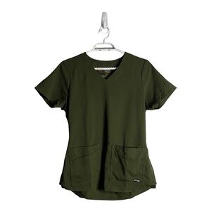 Grey's Anatomy Hunter Green Spandex Stretch Top
